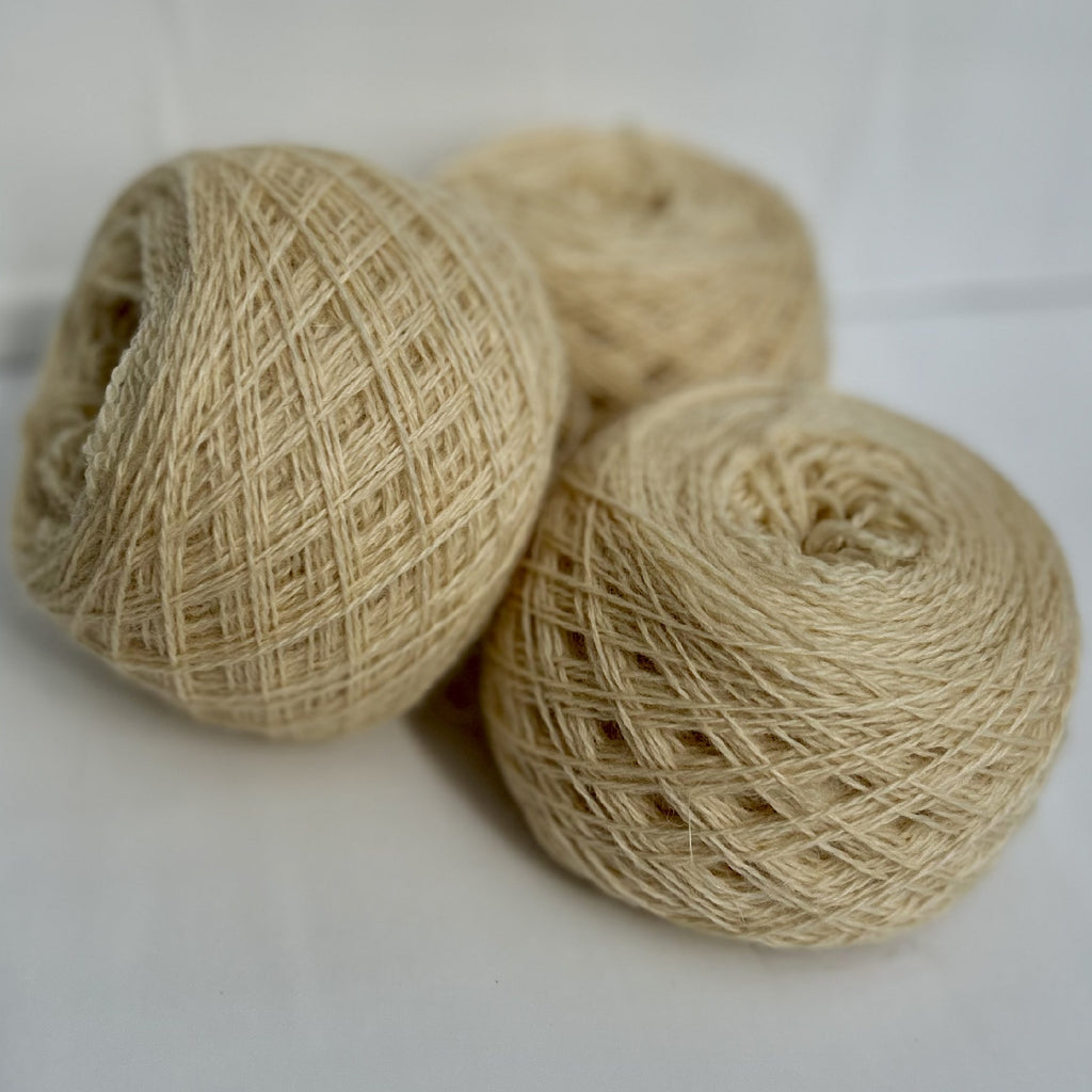 4ply Sock Weight British and Recycled Wool in Cream