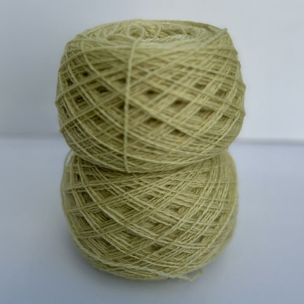 4ply Sock Weight British and Recycled Wool in Pale Yellow