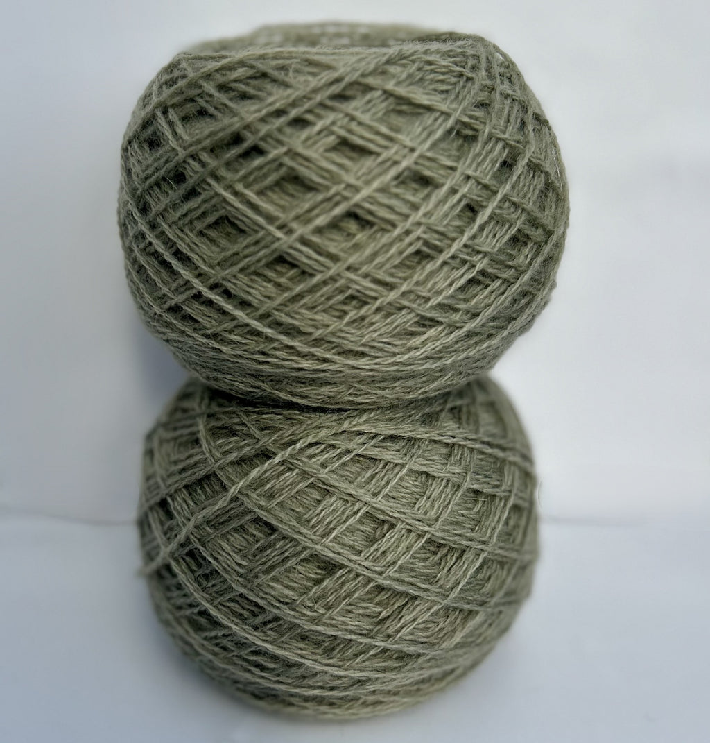 4ply Sock Weight British and Recycled Wool in Sage Green