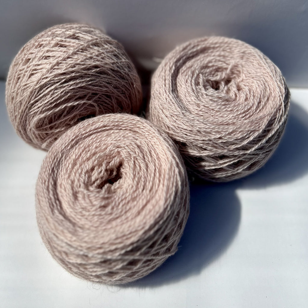 4ply Sock Weight British and Recycled Wool in Lilac Pink
