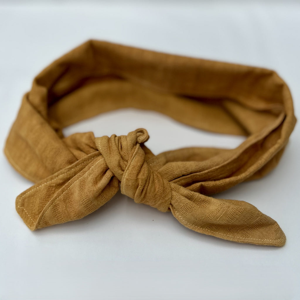 Cotton Head Scarf in Golden Yellow