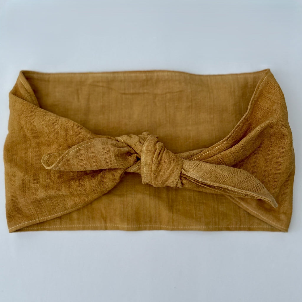 Cotton Head Scarf in Golden Yellow