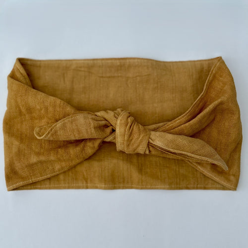 Cotton Head Scarf in Golden Yellow