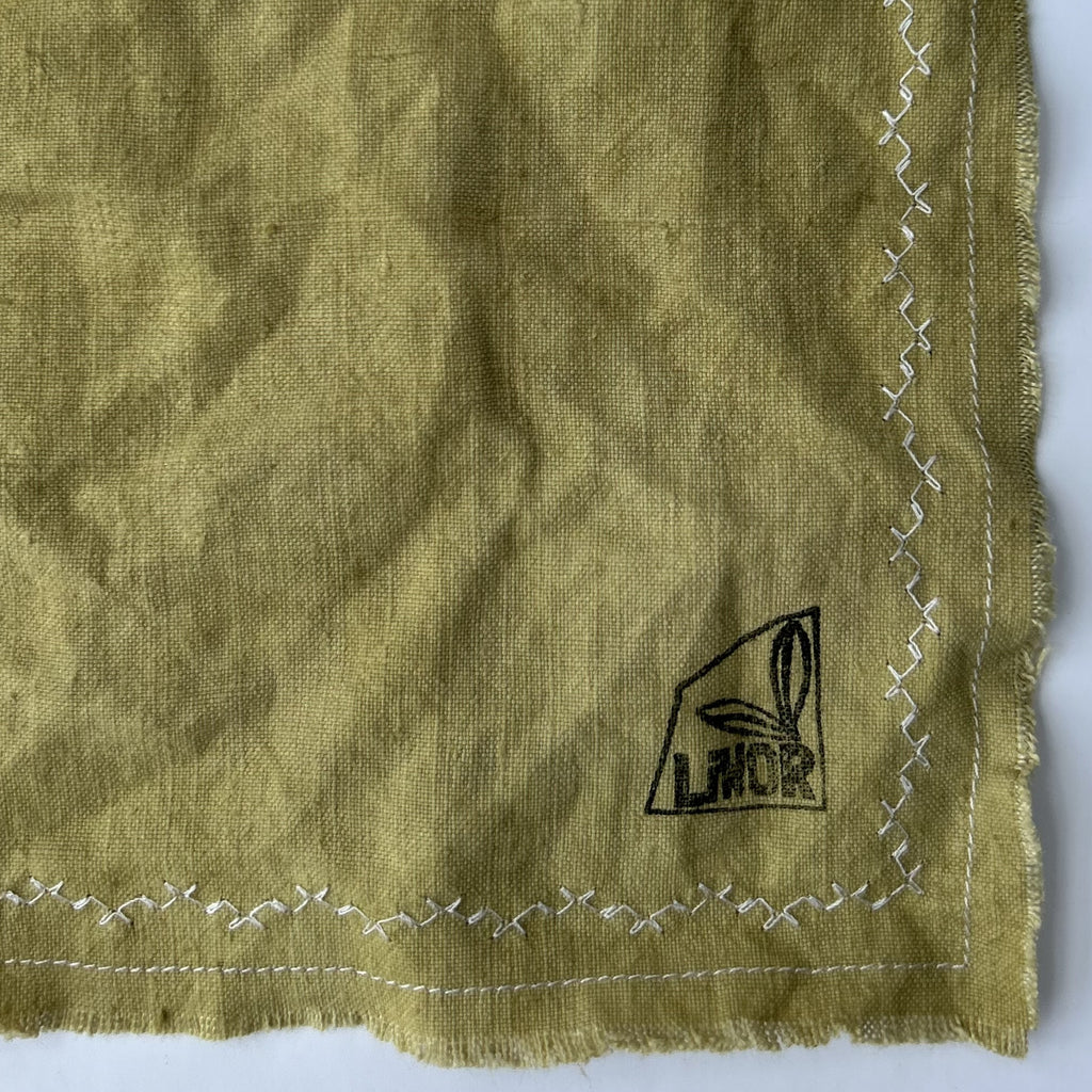 Handmade Linen Napkins (Set of 4) in Pale Green