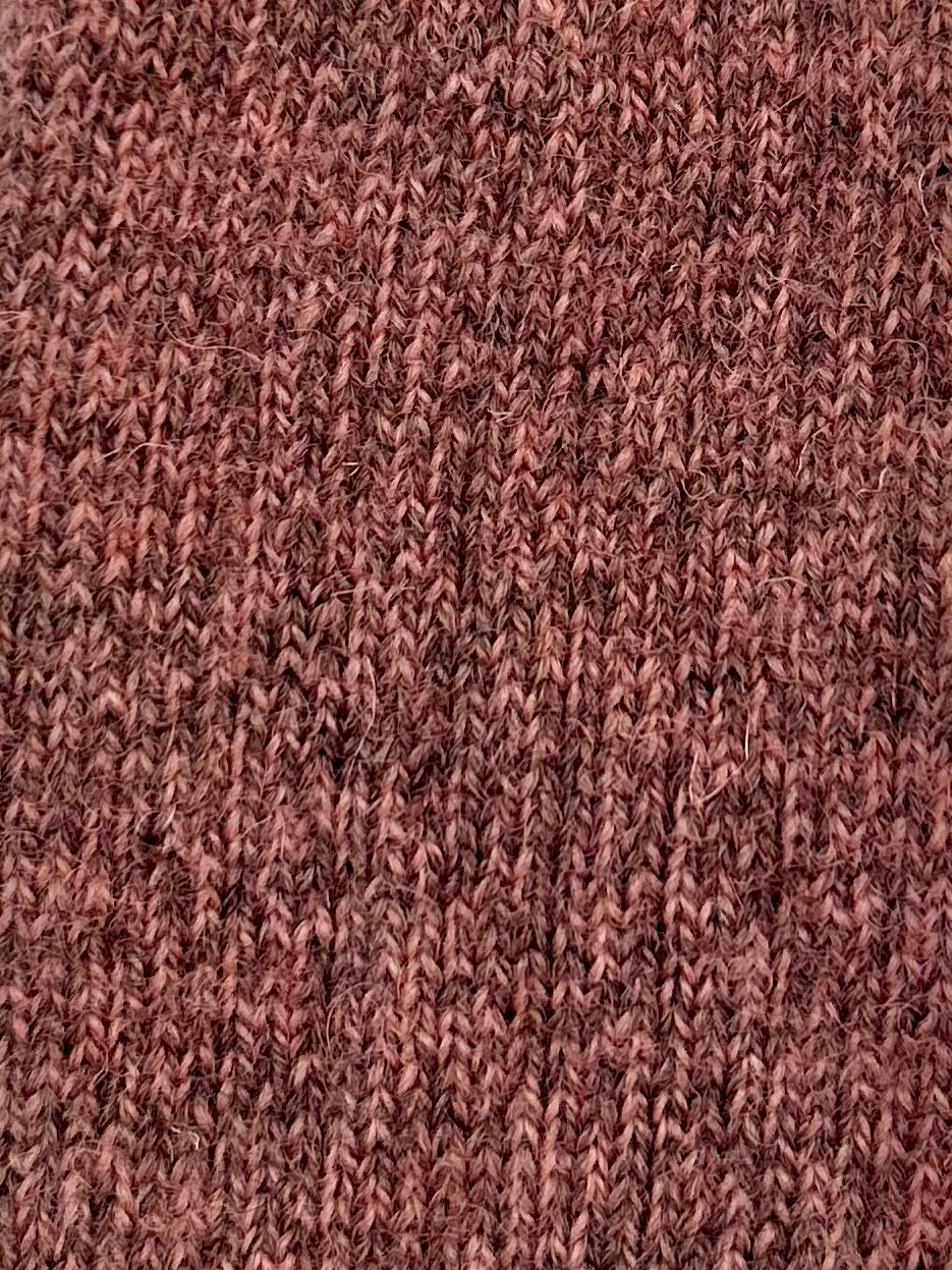 British Wool Socks in Rosy Pink Twist
