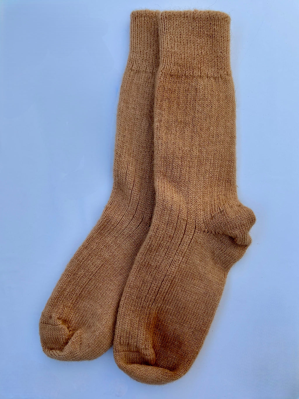British Wool Socks in Caramel