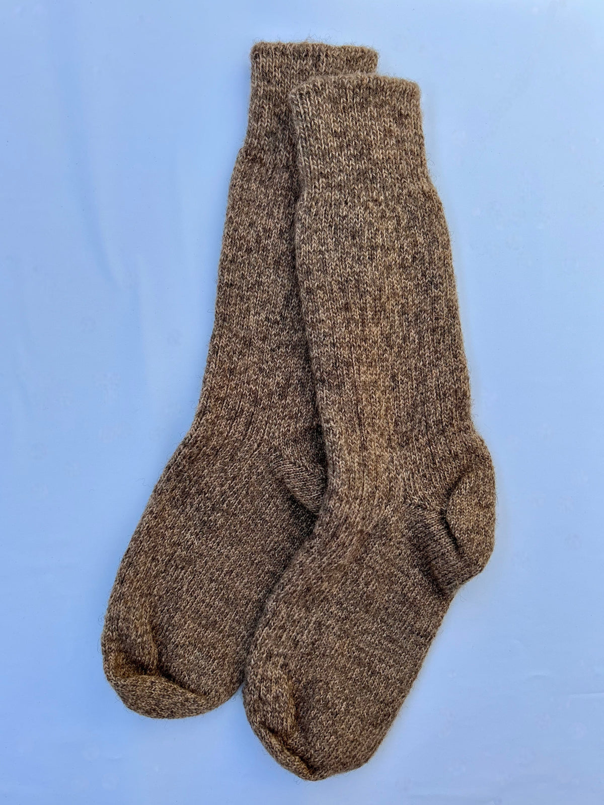 British Wool Socks in Caramel Twist