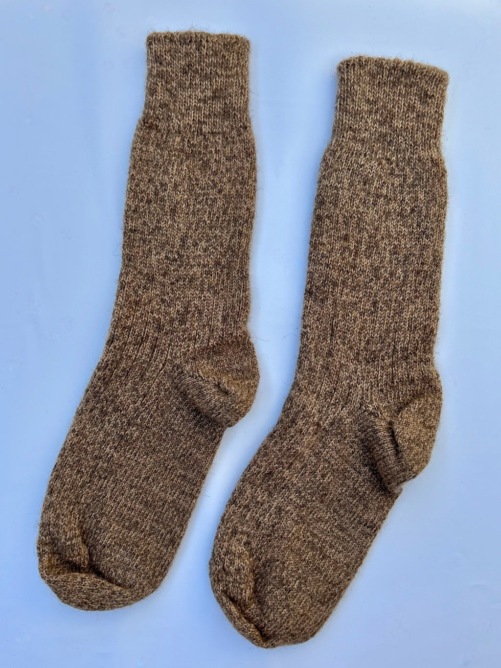 British Wool Socks in Caramel Twist