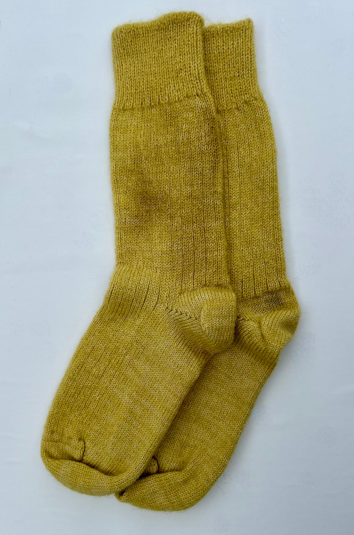 British Wool Socks in Yellow / Green