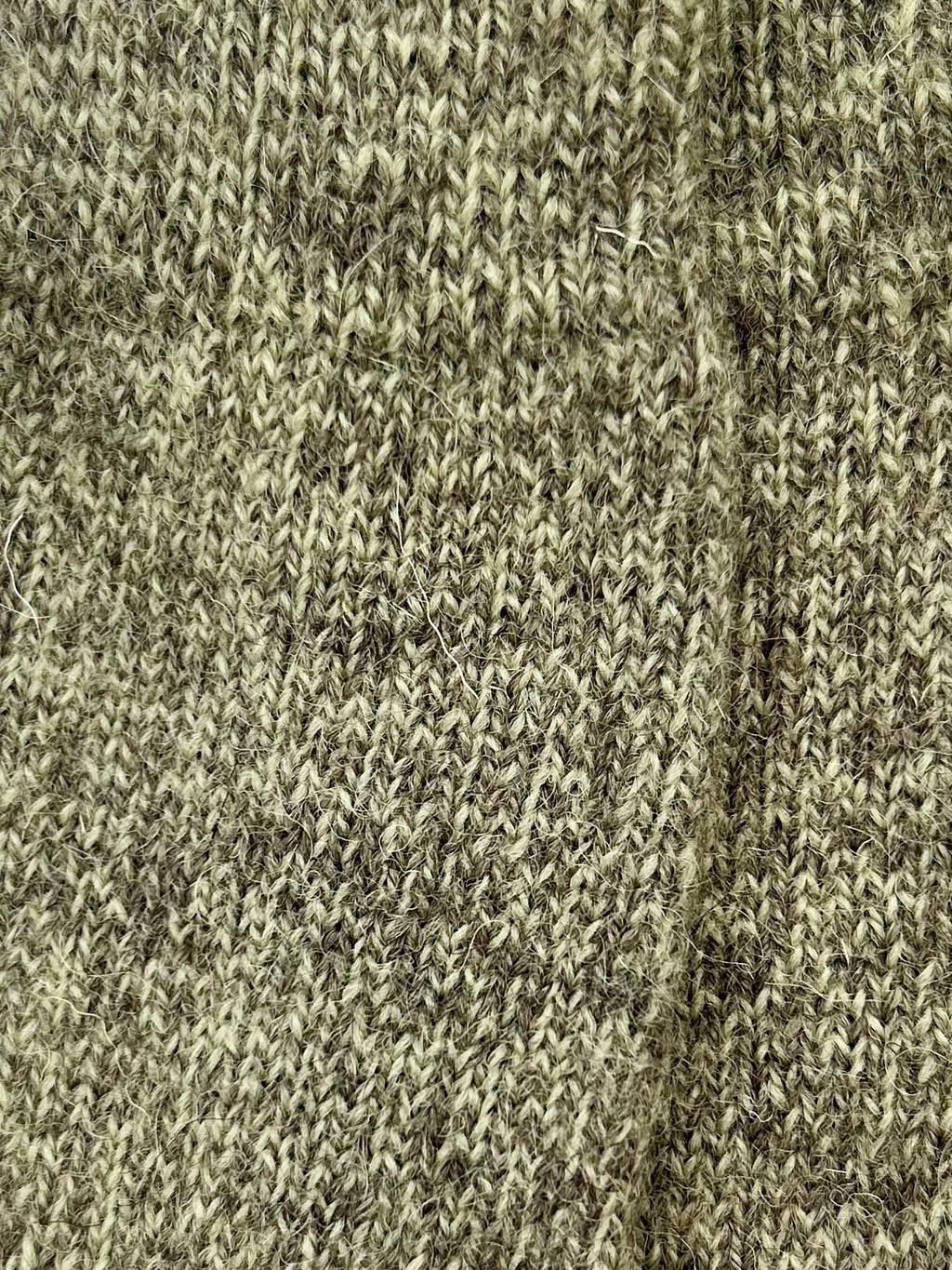 British Wool Socks in Green / Grey Twist