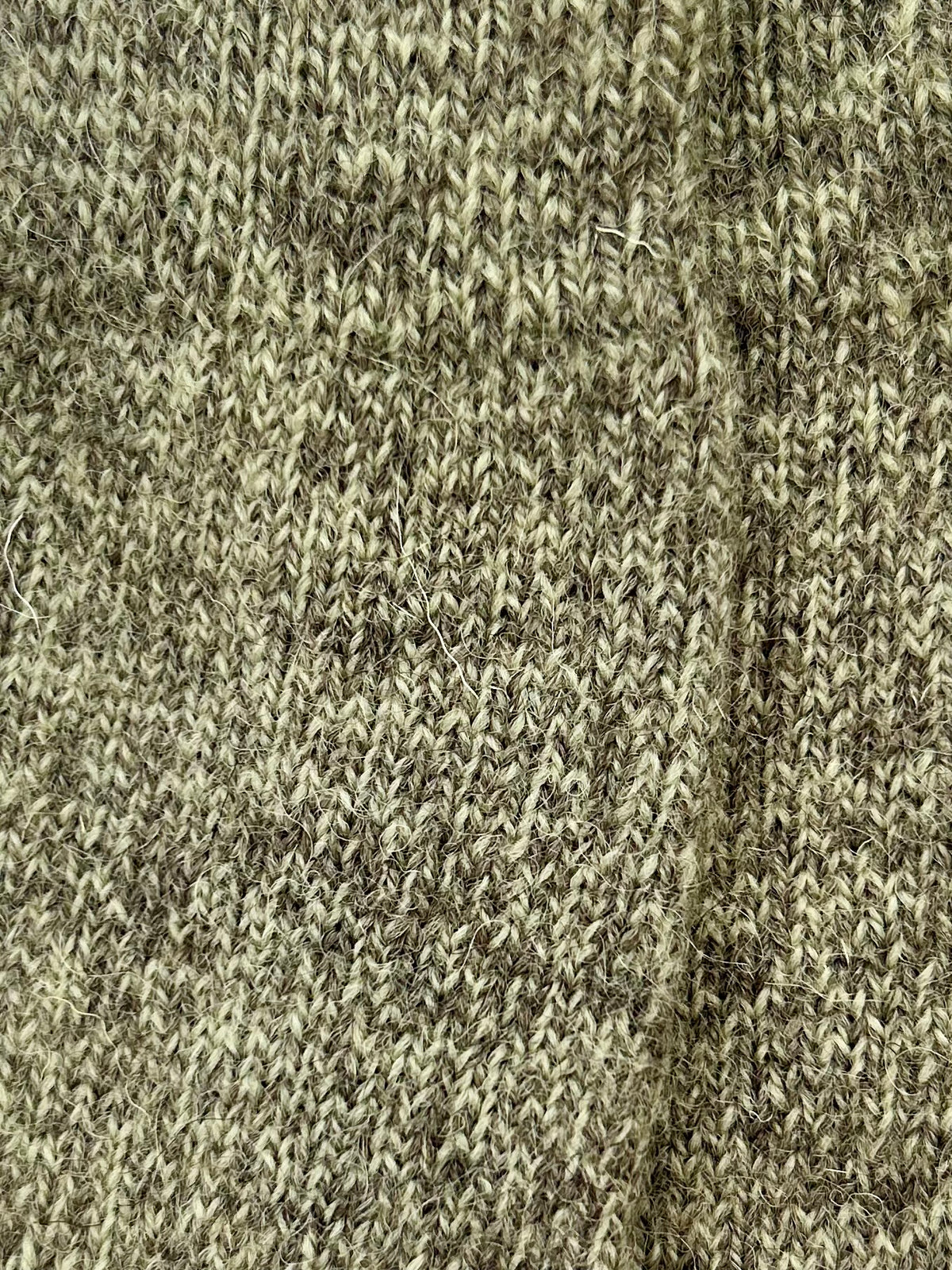 British Wool Socks in Green / Grey Twist