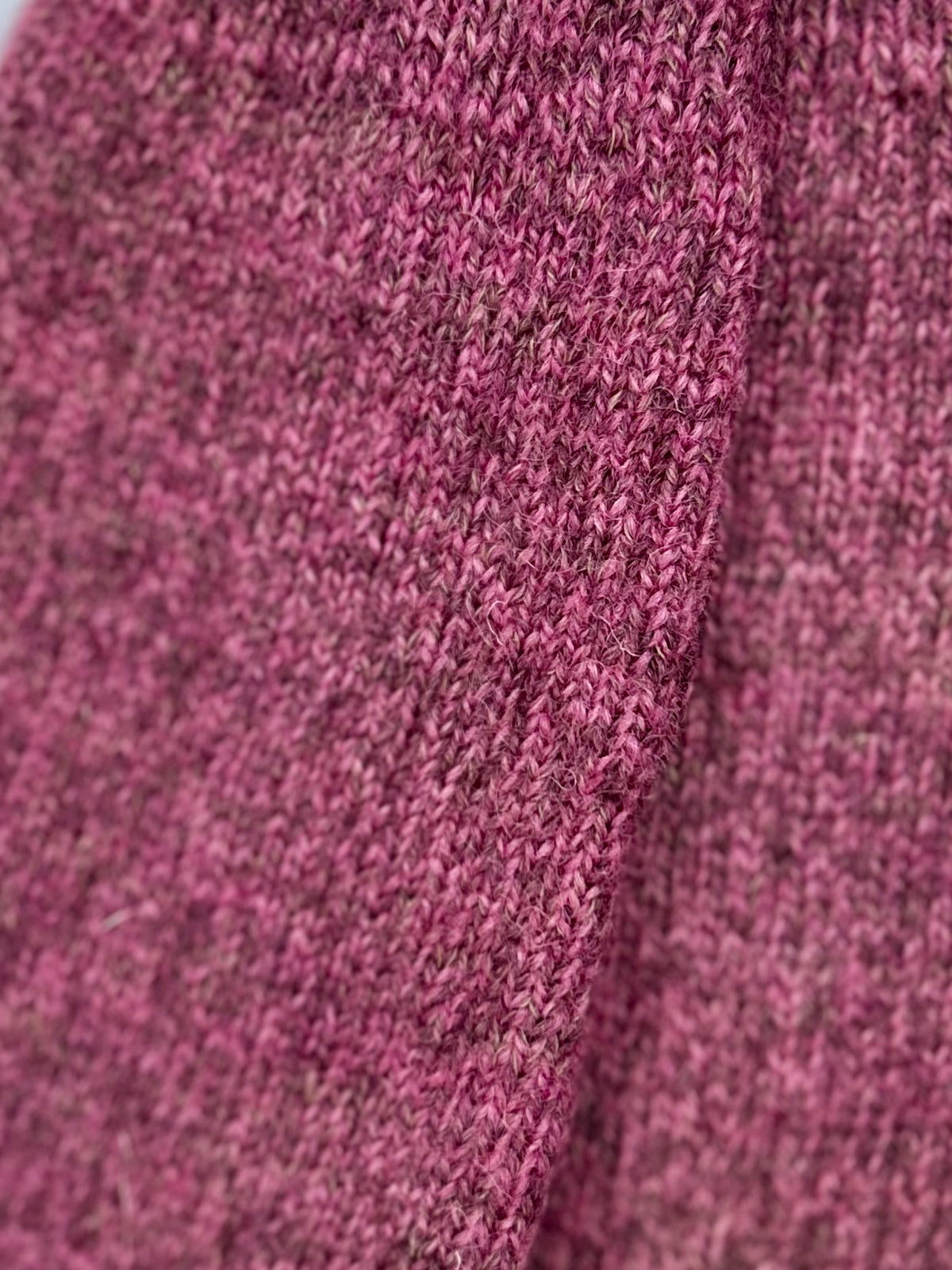 British Wool Socks in Magenta Twist