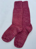 British Wool Socks in Magenta