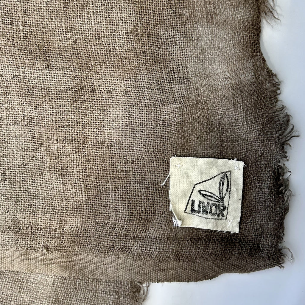 Linen Gauze Scarf in Bitter Chocolate