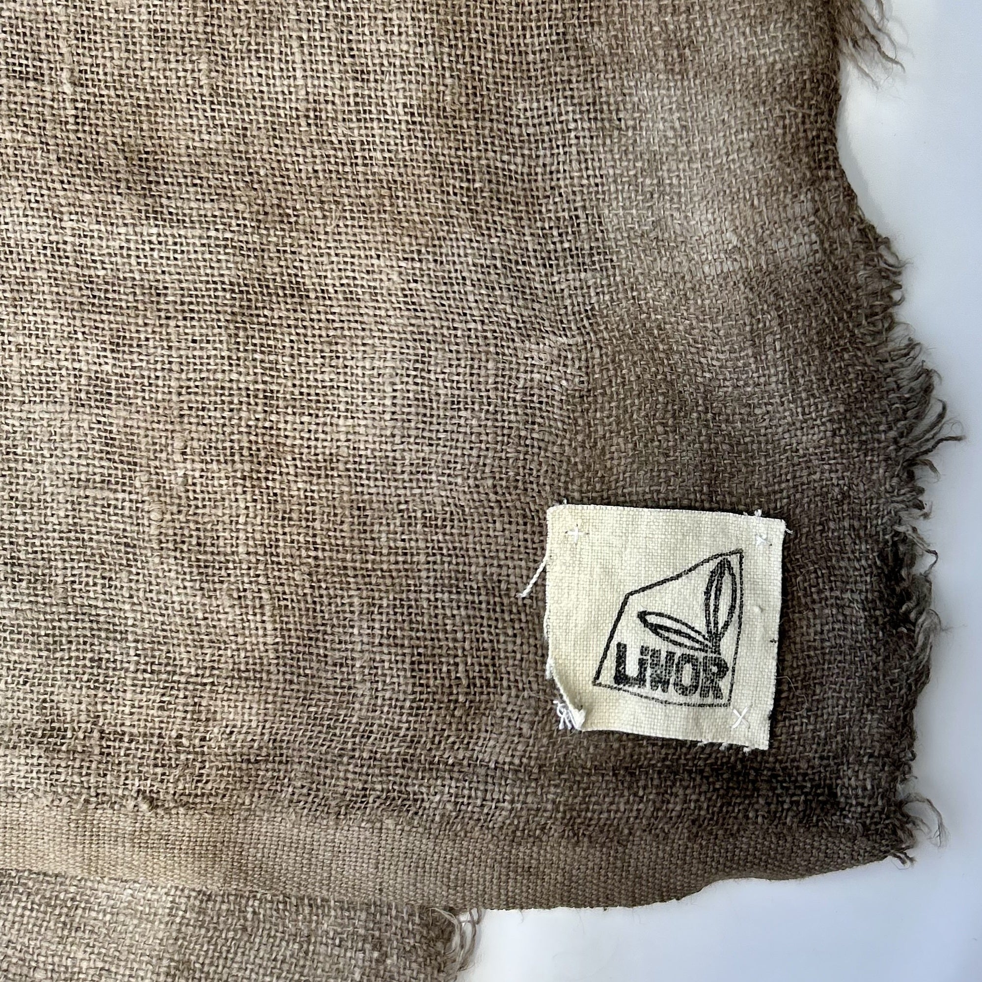 Linen Gauze Scarf in Bitter Chocolate