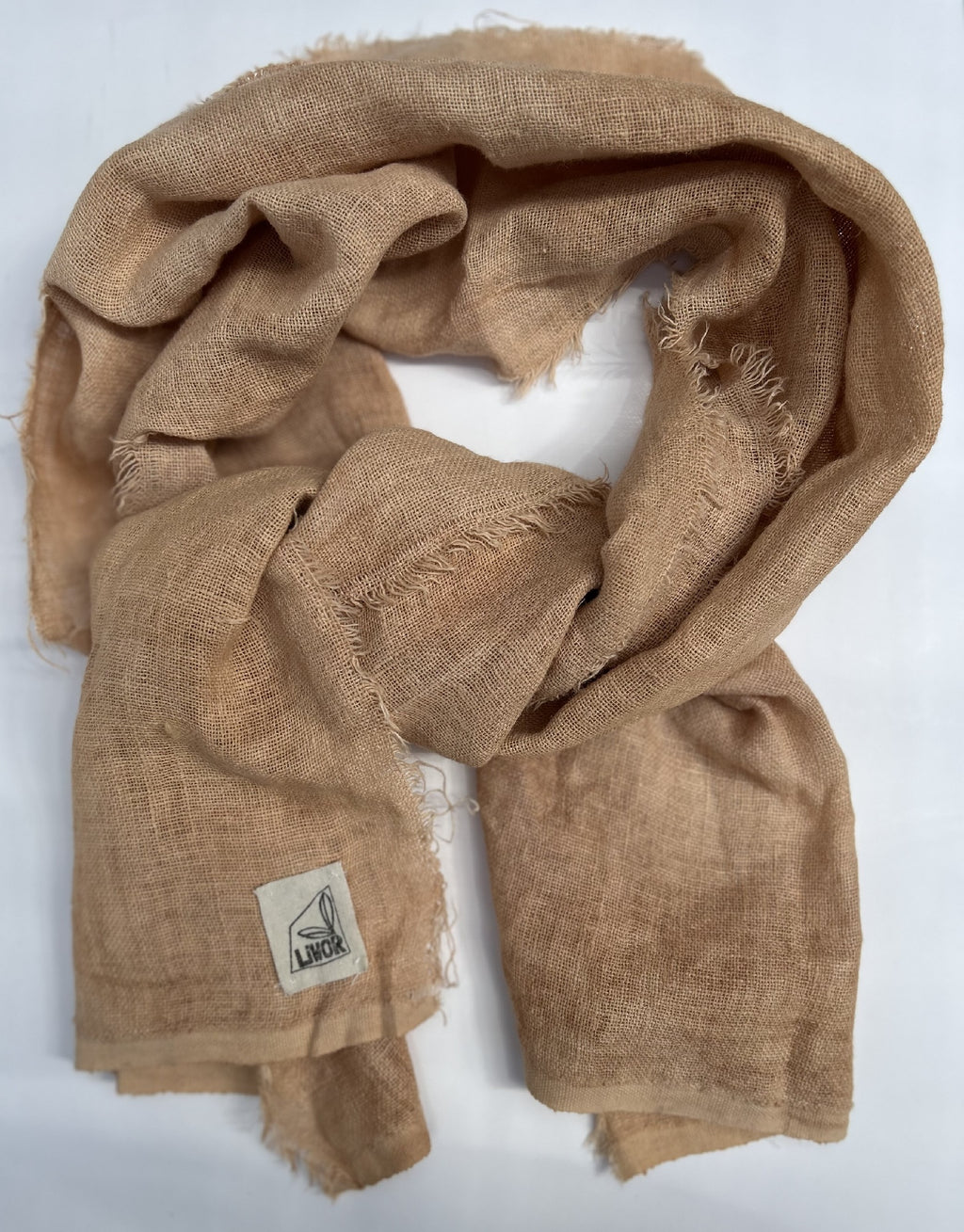 Linen Gauze Scarf in Blush Pink