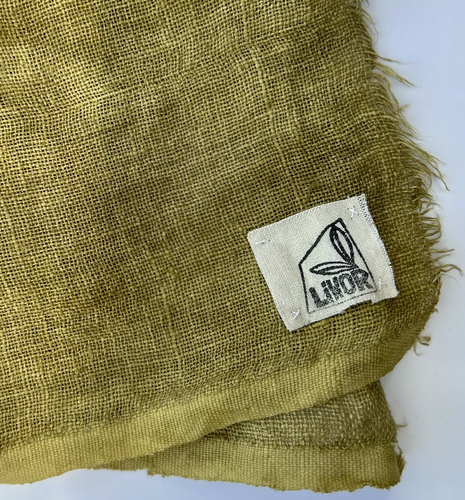 Linen Gauze Scarf in Pale Green