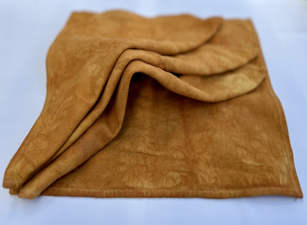 Linen Cotton Jacquard Vintage Napkins (Set of 4) in Golden Yellow