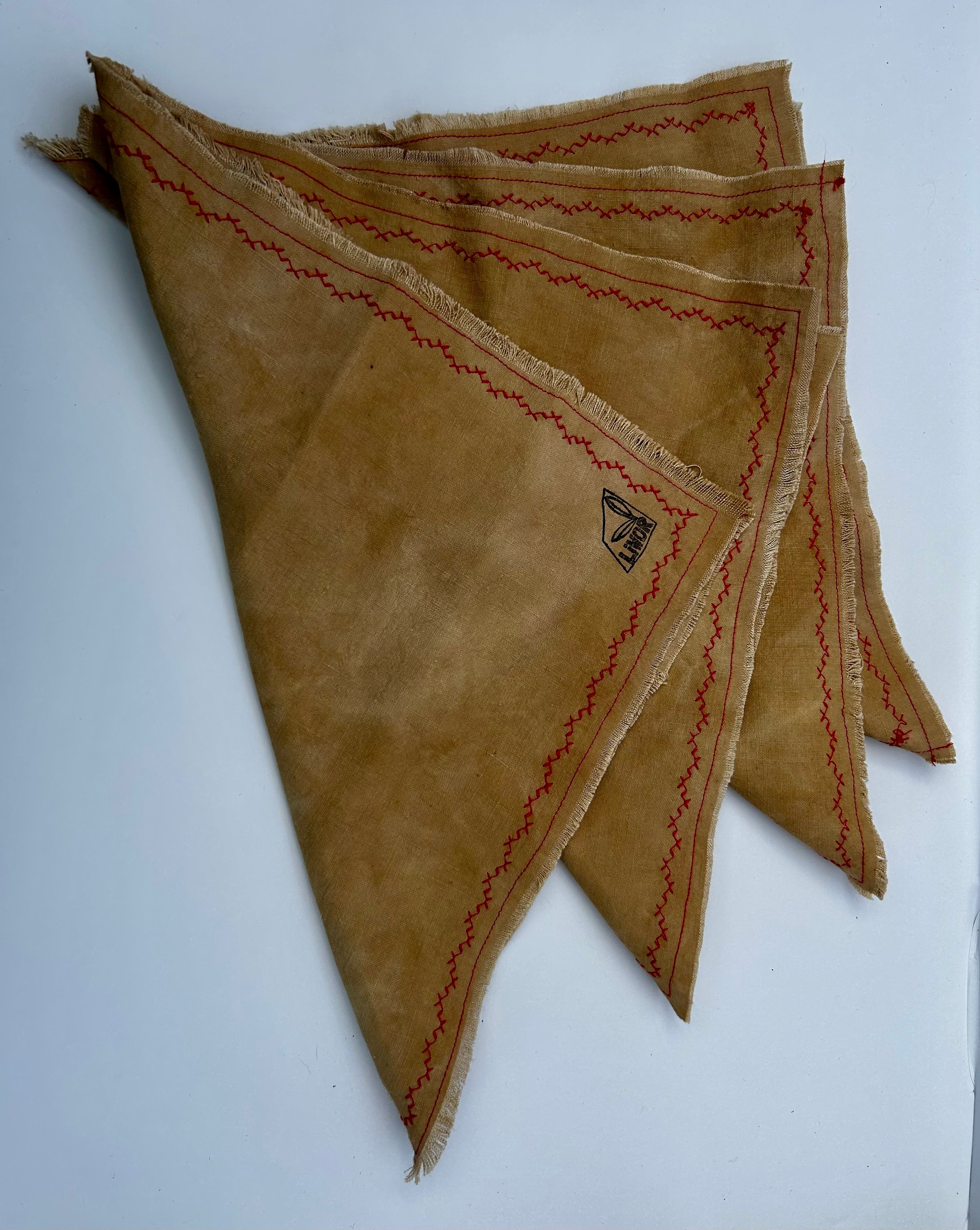 Handmade Linen Napkins (Set of 4) in Warm Beige