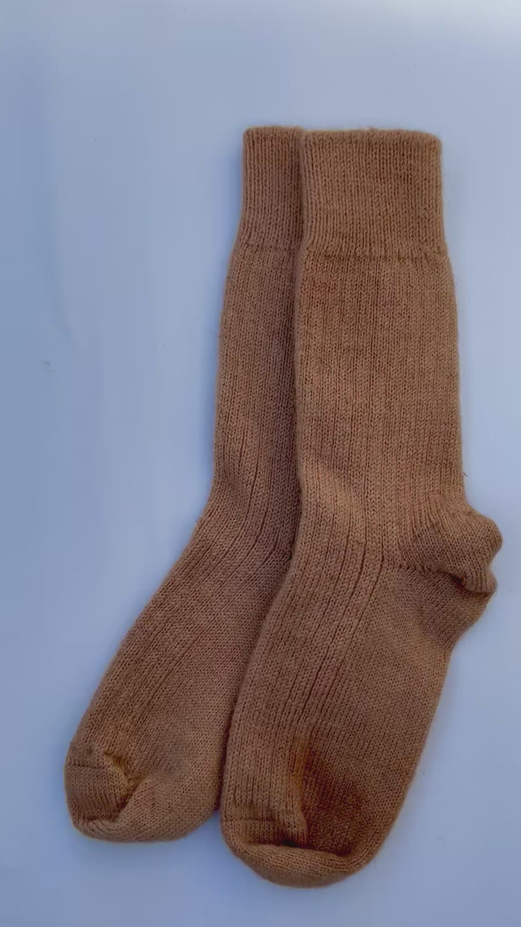 British Wool Socks in Caramel