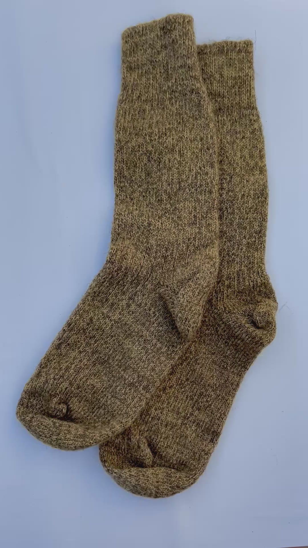 British Wool Socks in Harvest Yellow Twist