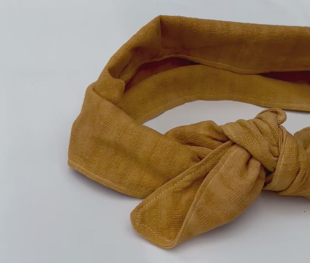Cotton Head Scarf in Golden Yellow