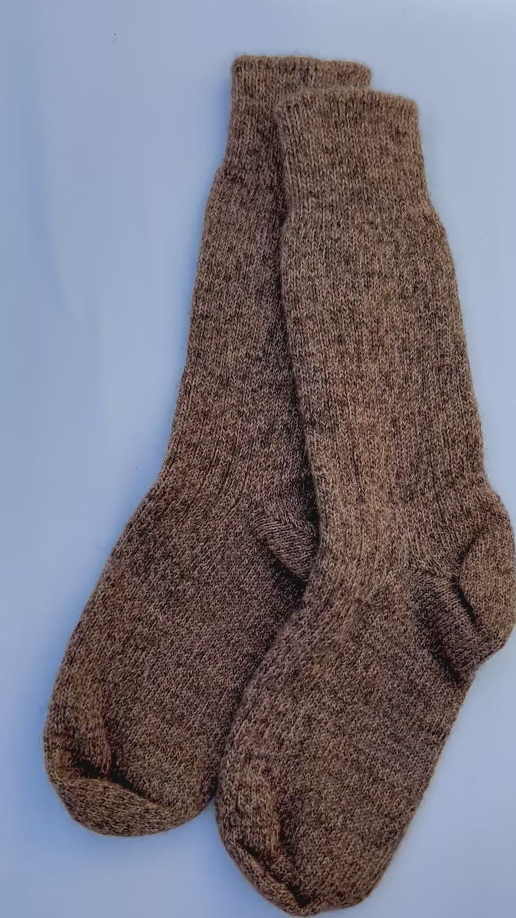 British Wool Socks in Caramel Twist