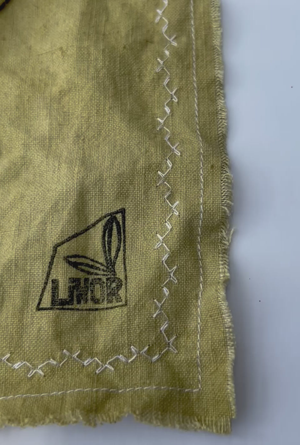 Handmade Linen Napkins (Set of 4) in Pale Green