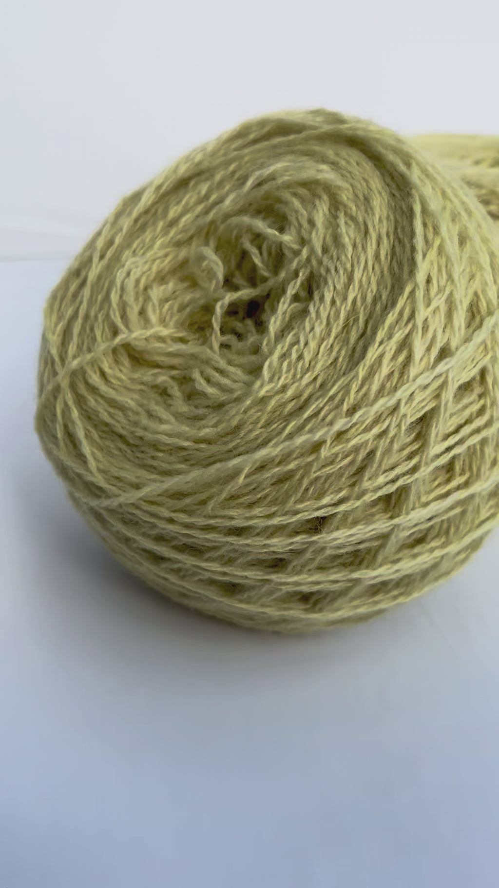 4ply Sock Weight British and Recycled Wool in Pale Yellow
