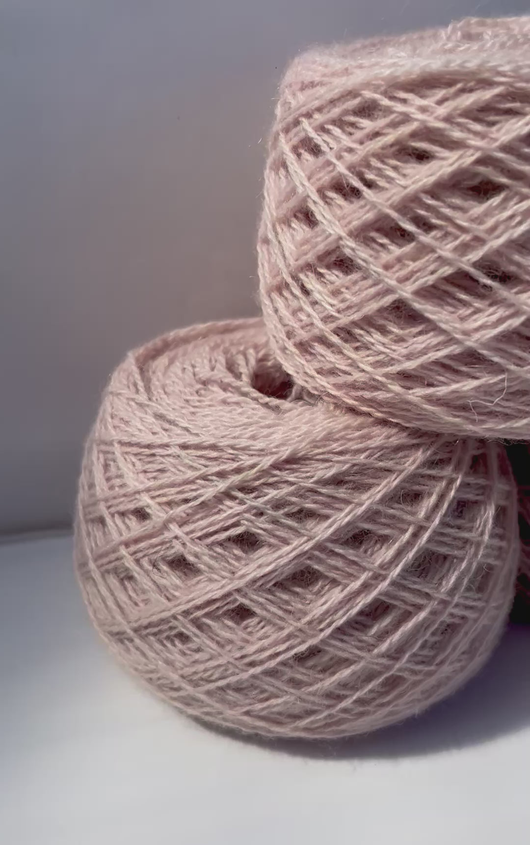 4ply Sock Weight British and Recycled Wool in Lilac Pink